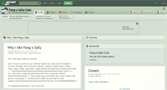 Desktop Screenshot of fang-x-sally-club.deviantart.com