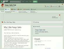 Tablet Screenshot of fang-x-sally-club.deviantart.com