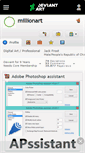 Mobile Screenshot of millionart.deviantart.com