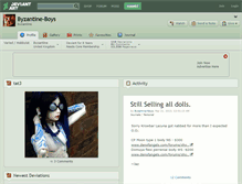 Tablet Screenshot of byzantine-boys.deviantart.com