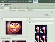 Tablet Screenshot of doublej333.deviantart.com