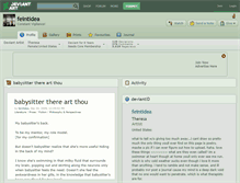 Tablet Screenshot of feintidea.deviantart.com