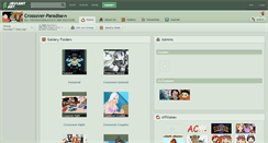 Desktop Screenshot of crossover-paradise.deviantart.com