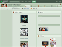 Tablet Screenshot of crossover-paradise.deviantart.com