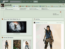 Tablet Screenshot of jenncroft.deviantart.com