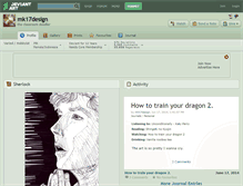 Tablet Screenshot of mk17design.deviantart.com
