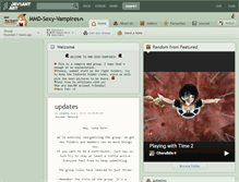 Tablet Screenshot of mmd-sexy-vampires.deviantart.com