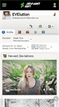 Mobile Screenshot of evelution.deviantart.com