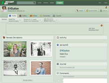 Tablet Screenshot of evelution.deviantart.com