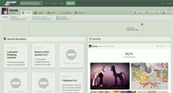 Desktop Screenshot of hyacia.deviantart.com