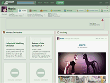 Tablet Screenshot of hyacia.deviantart.com
