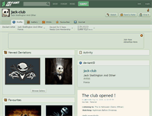Tablet Screenshot of jack-club.deviantart.com