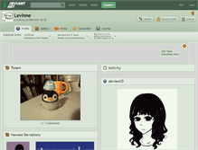 Tablet Screenshot of levinne.deviantart.com