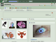 Tablet Screenshot of ladymarava.deviantart.com