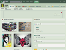 Tablet Screenshot of kittt.deviantart.com