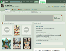 Tablet Screenshot of mrgagfoot.deviantart.com