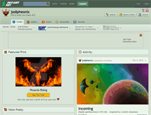 Tablet Screenshot of jodipheonix.deviantart.com