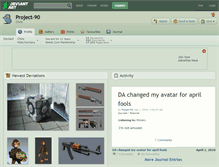 Tablet Screenshot of project-90.deviantart.com
