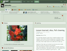 Tablet Screenshot of lakoneko.deviantart.com