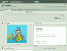 Tablet Screenshot of freddiegirl.deviantart.com