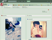 Tablet Screenshot of letsu.deviantart.com