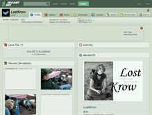 Tablet Screenshot of lostkrow.deviantart.com