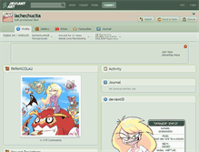 Tablet Screenshot of lachechucita.deviantart.com