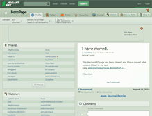 Tablet Screenshot of benopope.deviantart.com