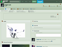 Tablet Screenshot of angel-rom.deviantart.com