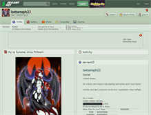 Tablet Screenshot of lostseraph23.deviantart.com