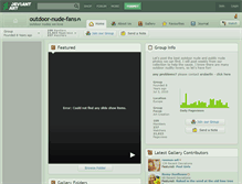 Tablet Screenshot of outdoor-nude-fans.deviantart.com