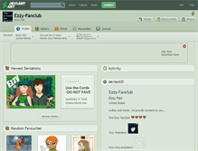 Tablet Screenshot of ezzy-fanclub.deviantart.com