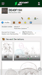 Mobile Screenshot of de4df1sh.deviantart.com