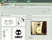 Tablet Screenshot of hyeonmu.deviantart.com