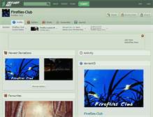 Tablet Screenshot of fireflies-club.deviantart.com