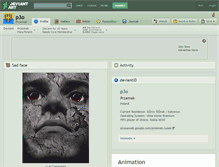 Tablet Screenshot of p3o.deviantart.com