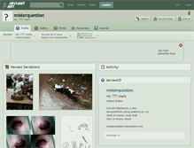 Tablet Screenshot of misterquestion.deviantart.com