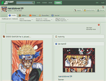 Tablet Screenshot of narutolover39.deviantart.com