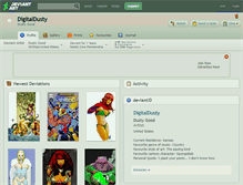 Tablet Screenshot of digitaldusty.deviantart.com