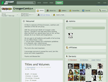 Tablet Screenshot of crossgencomics.deviantart.com