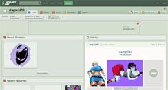 Desktop Screenshot of dragon3090.deviantart.com