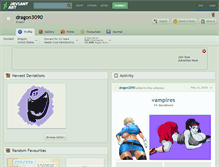 Tablet Screenshot of dragon3090.deviantart.com