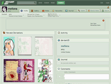 Tablet Screenshot of meliona.deviantart.com