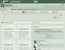 Tablet Screenshot of kaianmarie.deviantart.com
