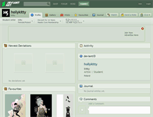 Tablet Screenshot of hollykitty.deviantart.com