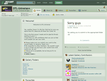Tablet Screenshot of dtl-universe.deviantart.com
