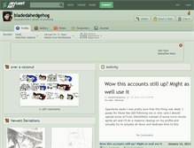 Tablet Screenshot of bladedahedgehog.deviantart.com