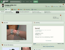Tablet Screenshot of manga-artist-414.deviantart.com