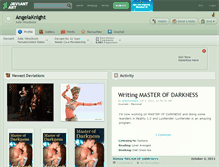 Tablet Screenshot of angelaknight.deviantart.com