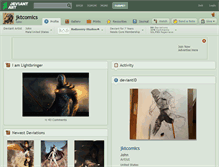 Tablet Screenshot of jktcomics.deviantart.com